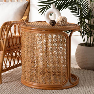   Modern European furniture - Woven Rattan Round End Table - www.oroa.com | Oroa.com