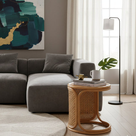   Modern European furniture - Woven Rattan Round End Table - www.oroa.com | Oroa.com