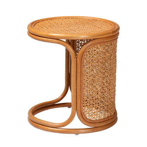   Modern European furniture - Woven Rattan Round End Table - www.oroa.com | Oroa.com