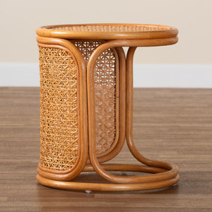   Modern European furniture - Woven Rattan Round End Table - www.oroa.com | Oroa.com
