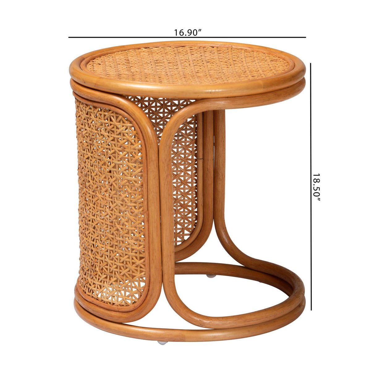   Modern European furniture - Woven Rattan Round End Table - www.oroa.com | Oroa.com
