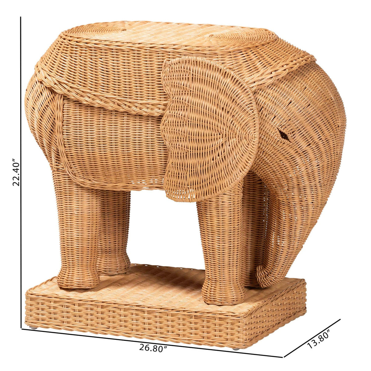   Modern European furniture - Rattan Elephant End Table - www.oroa.com | Oroa.com