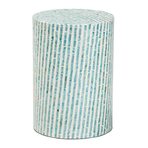   Modern European furniture - Blue Mother Of Pearl End Table - www.oroa.com | Oroa.com