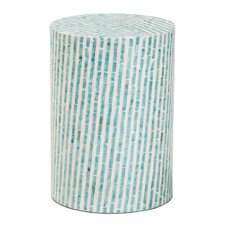  Modern European furniture - Blue Mother Of Pearl End Table - www.oroa.com | Oroa.com