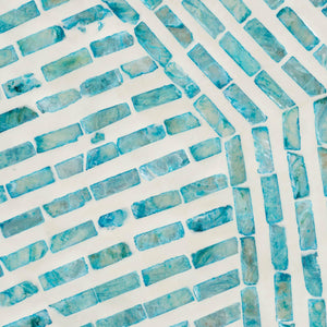   Modern European furniture - Blue Mother Of Pearl End Table - www.oroa.com | Oroa.com