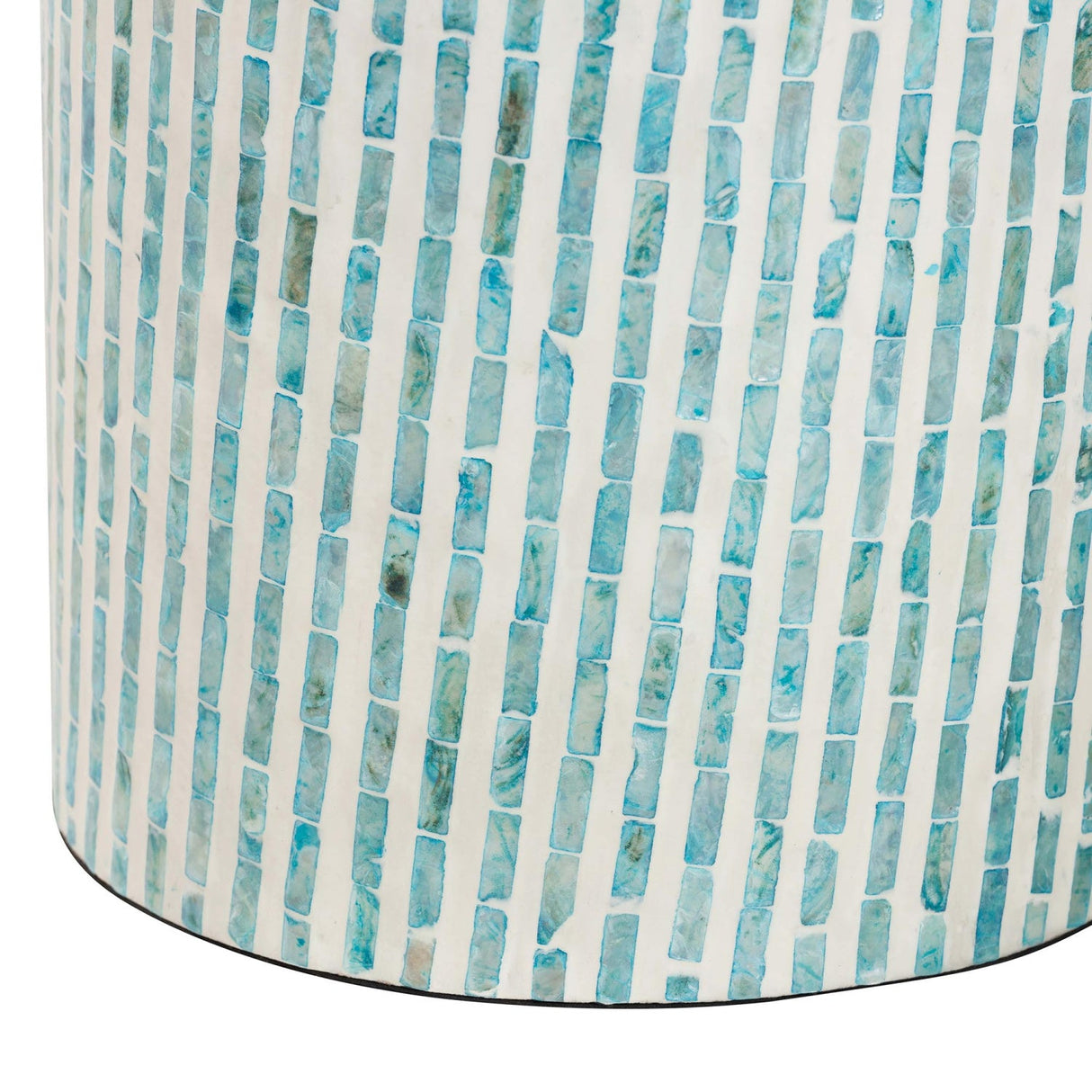   Modern European furniture - Blue Mother Of Pearl End Table - www.oroa.com | Oroa.com