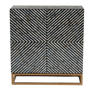   Modern European furniture - Black Gray 2 Door Cabinet - www.oroa.com | Oroa.com