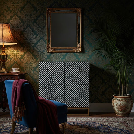   Modern European furniture - Black Gray 2 Door Cabinet - www.oroa.com | Oroa.com