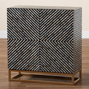   Modern European furniture - Black Gray 2 Door Cabinet - www.oroa.com | Oroa.com