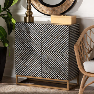   Modern European furniture - Black Gray 2 Door Cabinet - www.oroa.com | Oroa.com