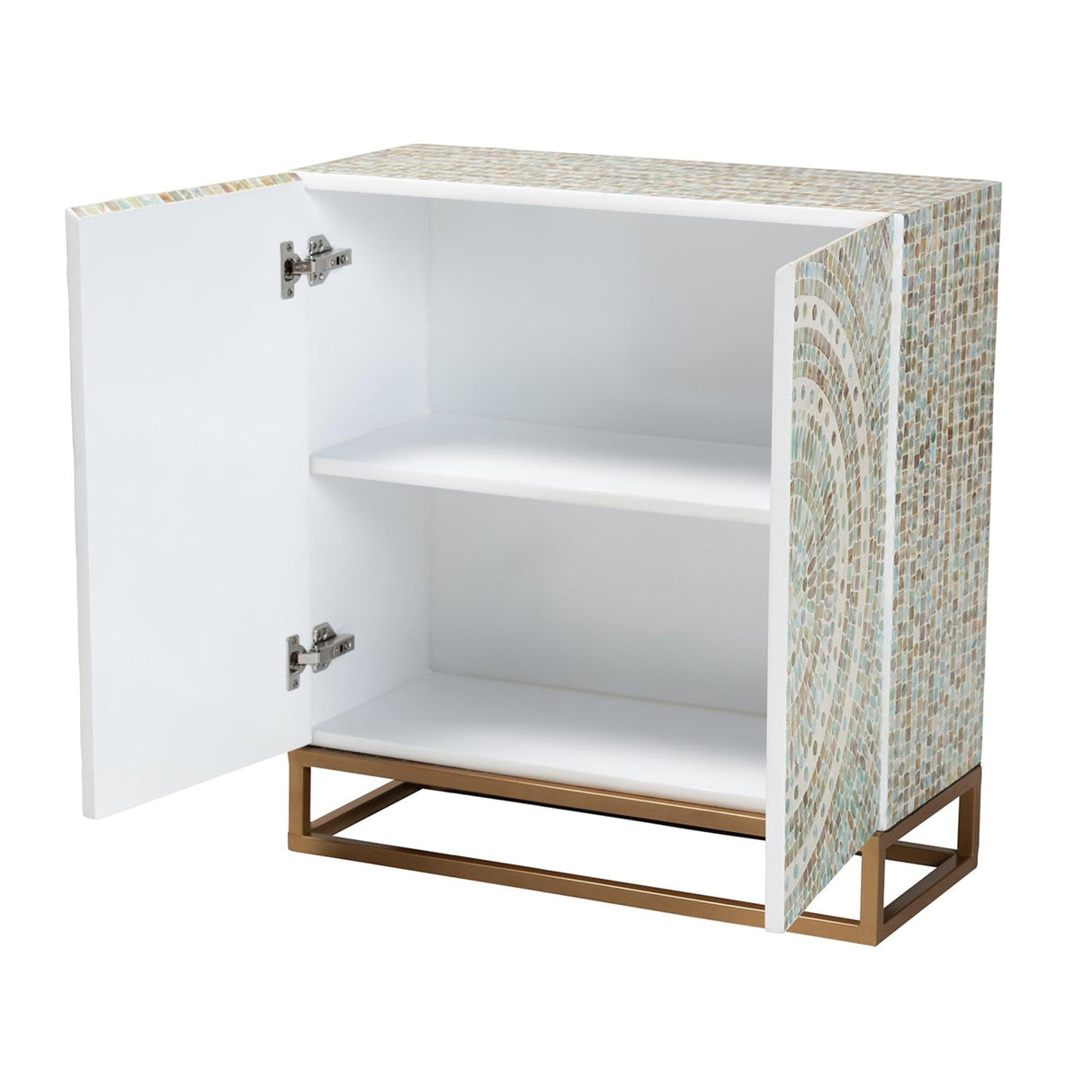   Modern European furniture - Multicolored Mother Of Pearl Cabinet - www.oroa.com | Oroa.com