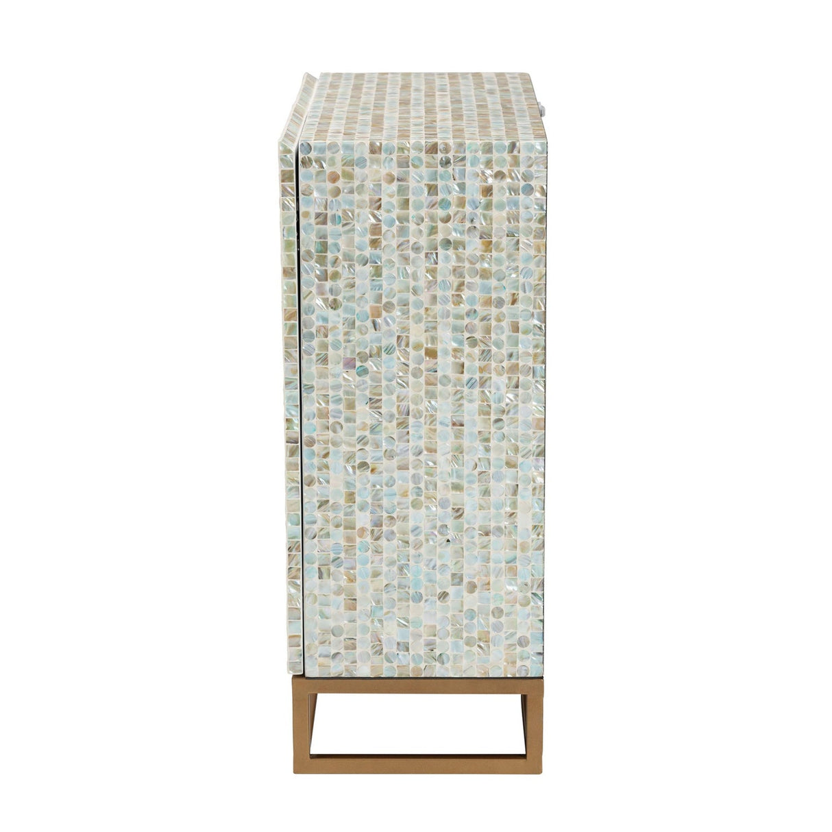   Modern European furniture - Multicolored Mother Of Pearl Cabinet - www.oroa.com | Oroa.com