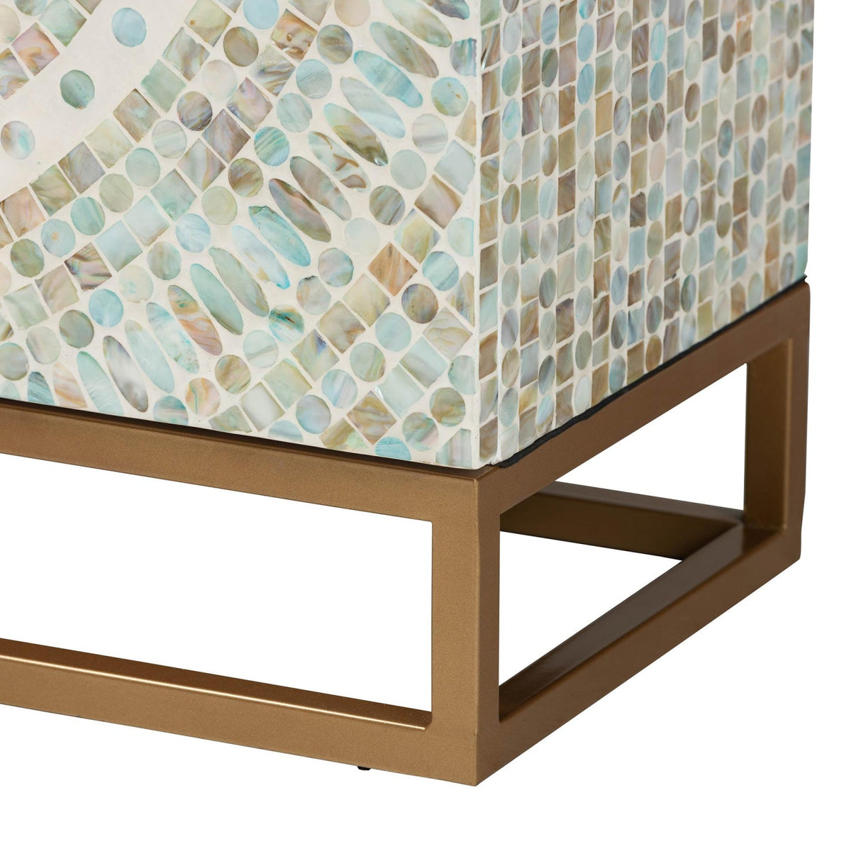   Modern European furniture - Multicolored Mother Of Pearl Cabinet - www.oroa.com | Oroa.com