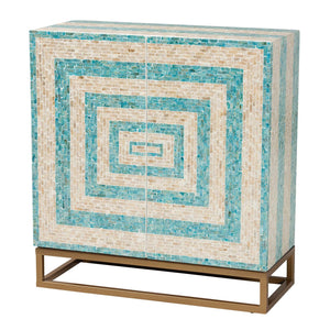   Modern European furniture - Two Toned Mother Of Pearl Cabinet - www.oroa.com | Oroa.com
