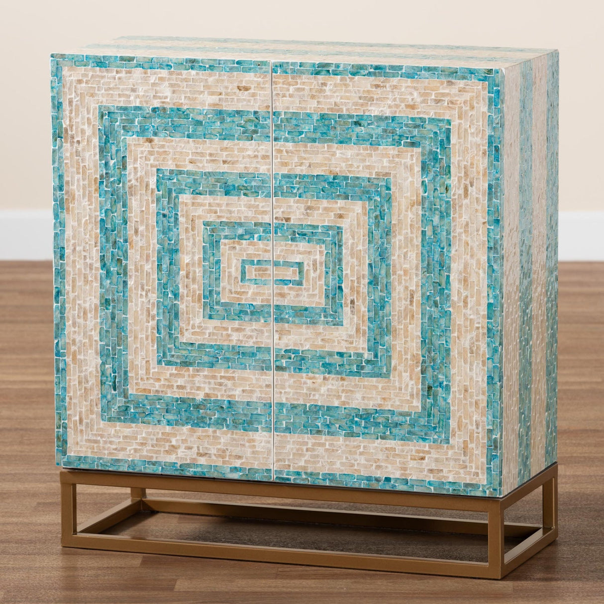   Modern European furniture - Two Toned Mother Of Pearl Cabinet - www.oroa.com | Oroa.com
