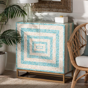   Modern European furniture - Two Toned Mother Of Pearl Cabinet - www.oroa.com | Oroa.com