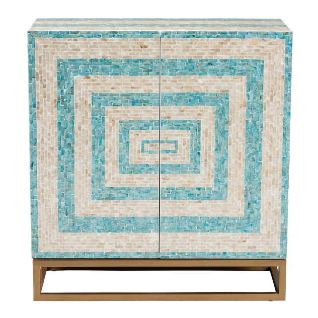 Modern European furniture - Two Toned Mother Of Pearl Cabinet - www.oroa.com