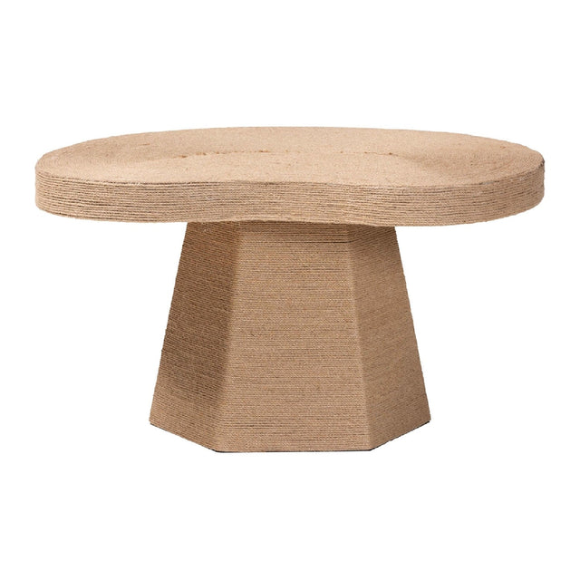Modern European furniture - Organic Shaped Jute Coffee Table - www.oroa.com