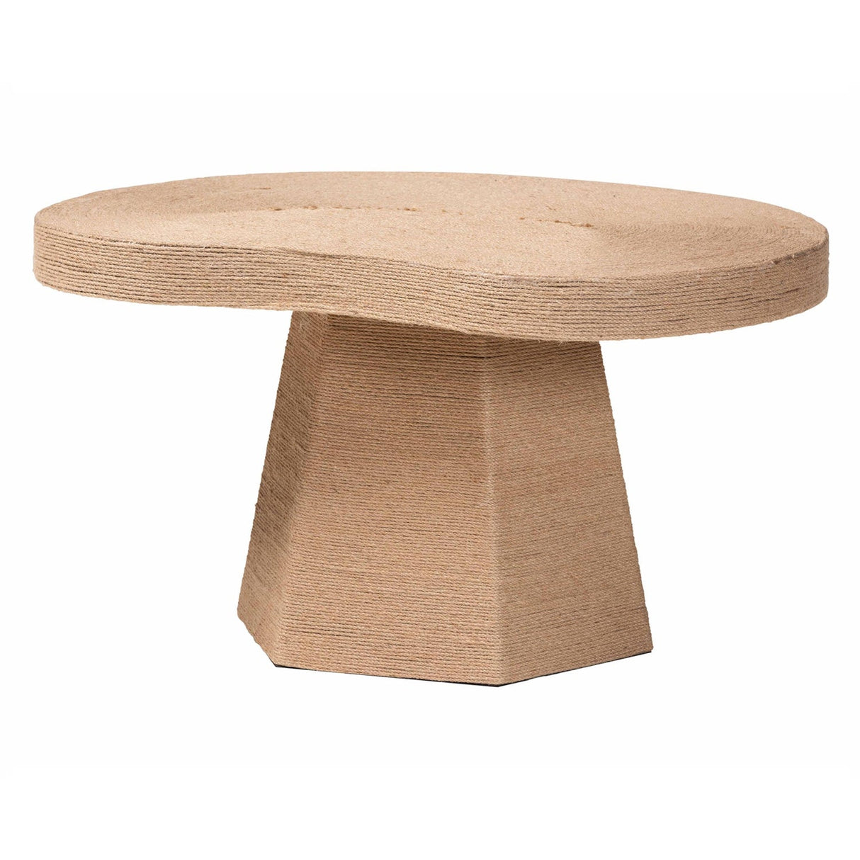   Modern European furniture - Organic Shaped Jute Coffee Table - www.oroa.com | Oroa.com