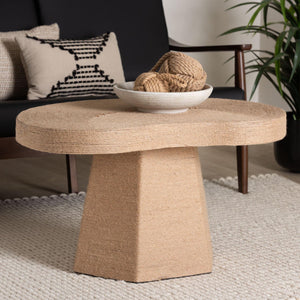   Modern European furniture - Organic Shaped Jute Coffee Table - www.oroa.com | Oroa.com