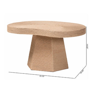   Modern European furniture - Organic Shaped Jute Coffee Table - www.oroa.com | Oroa.com
