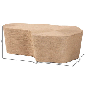   Modern European furniture - Jute Freeform Coffee Table - www.oroa.com | Oroa.com