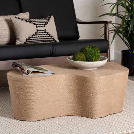   Modern European furniture - Jute Freeform Coffee Table - www.oroa.com | Oroa.com