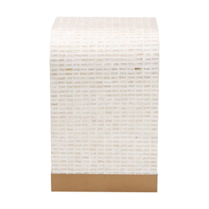   Modern European furniture - White Capiz Shell Accent Tables 3 - www.oroa.com | Oroa.com