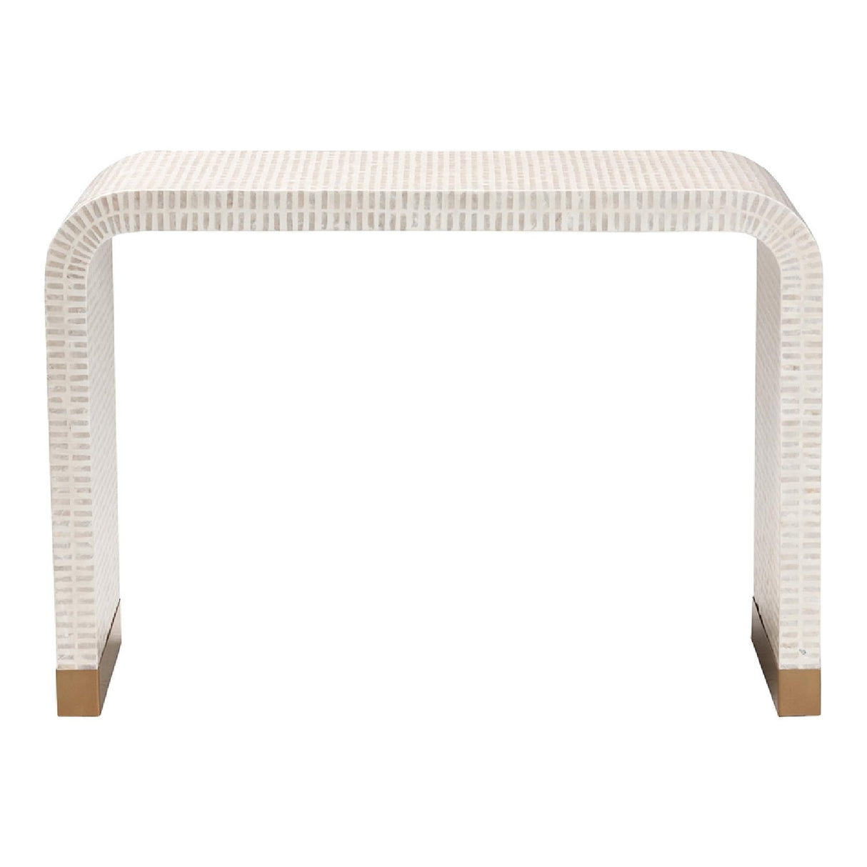   Modern European furniture - White Capiz Shell Console Table - www.oroa.com | Oroa.com