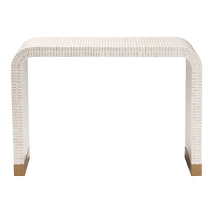   Modern European furniture - White Capiz Shell Console Table - www.oroa.com | Oroa.com