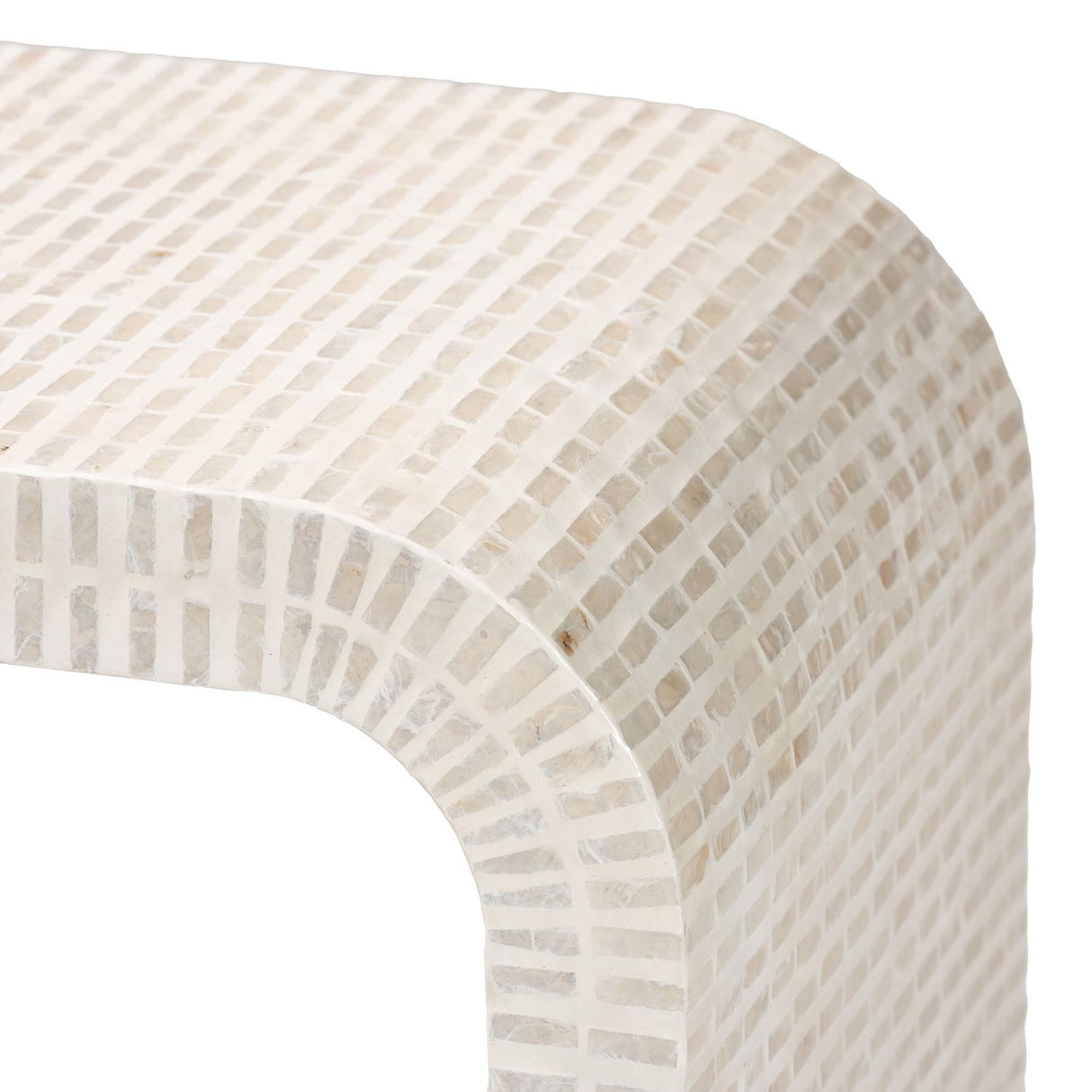   Modern European furniture - White Capiz Shell Console Table - www.oroa.com | Oroa.com