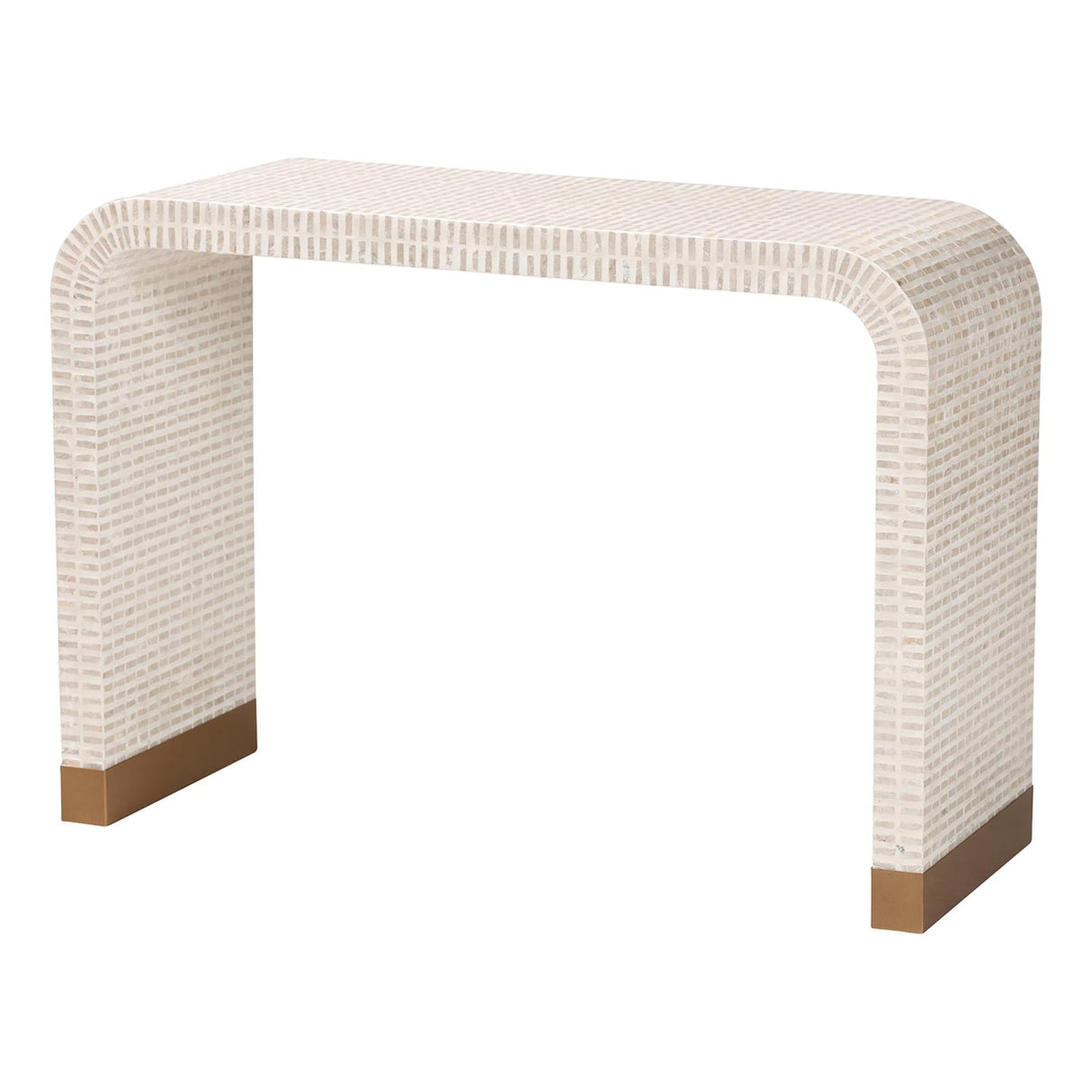   Modern European furniture - White Capiz Shell Console Table - www.oroa.com | Oroa.com