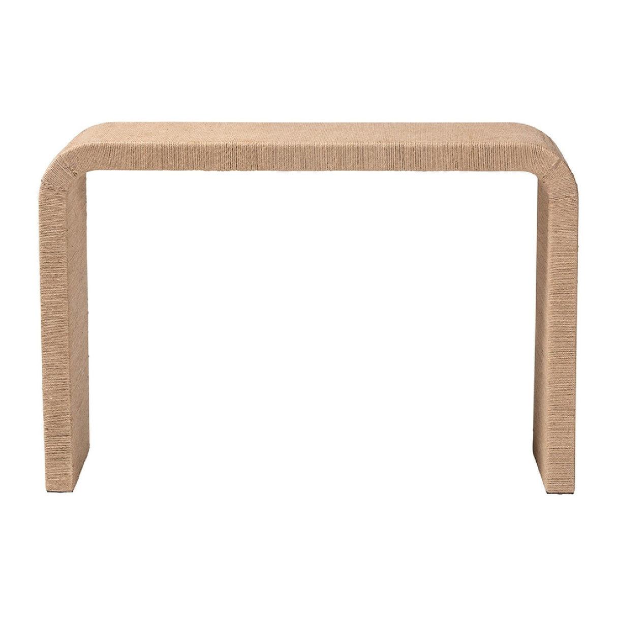   Modern European furniture - Woven Jute Japandi Console Table - www.oroa.com | Oroa.com