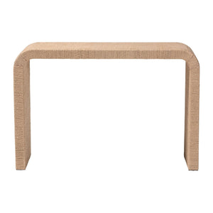   Modern European furniture - Woven Jute Japandi Console Table - www.oroa.com | Oroa.com