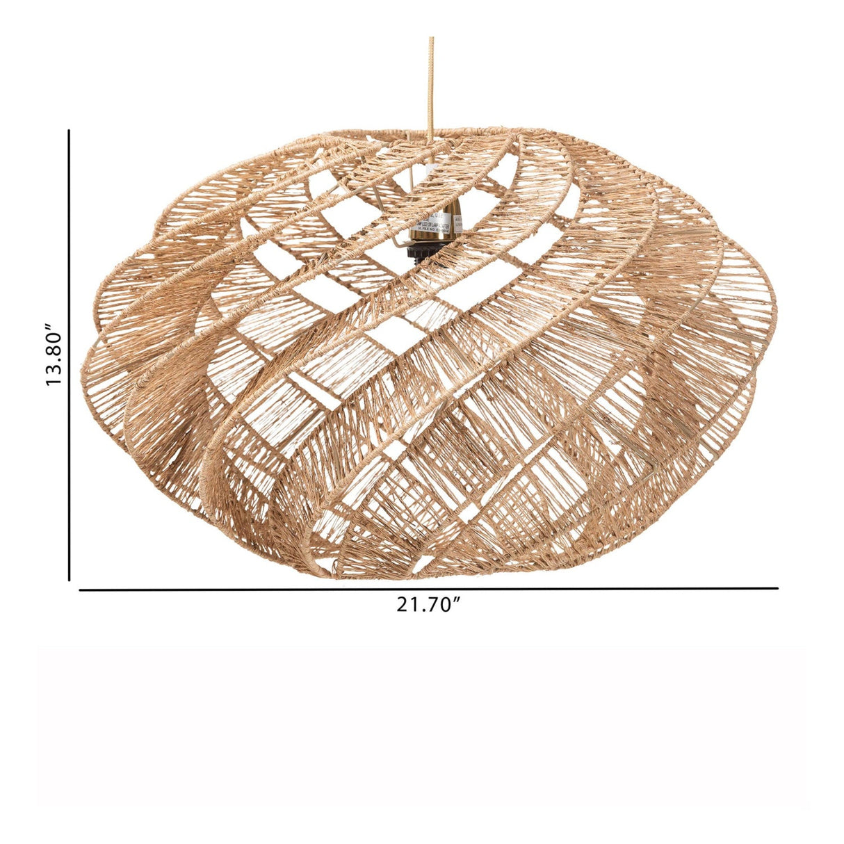   Modern European furniture - Jute Spiral Pendant Lamp - www.oroa.com | Oroa.com