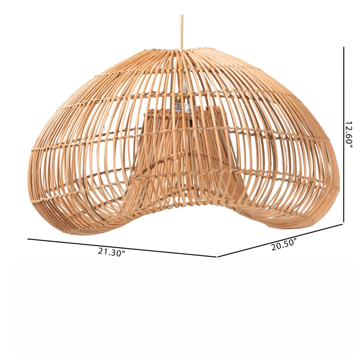   Modern European furniture - Natural Rattan Dome Pendant Lamp - www.oroa.com | Oroa.com