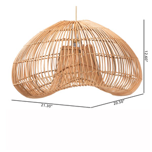   Modern European furniture - Natural Rattan Dome Pendant Lamp - www.oroa.com | Oroa.com
