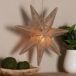   Modern European furniture - Star Shaped Jute Pendant Lamp - www.oroa.com | Oroa.com