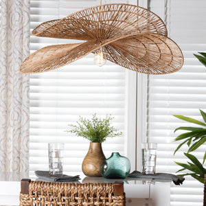   Modern European furniture - Woven Jute Floral Pendant Lamp - www.oroa.com | Oroa.com