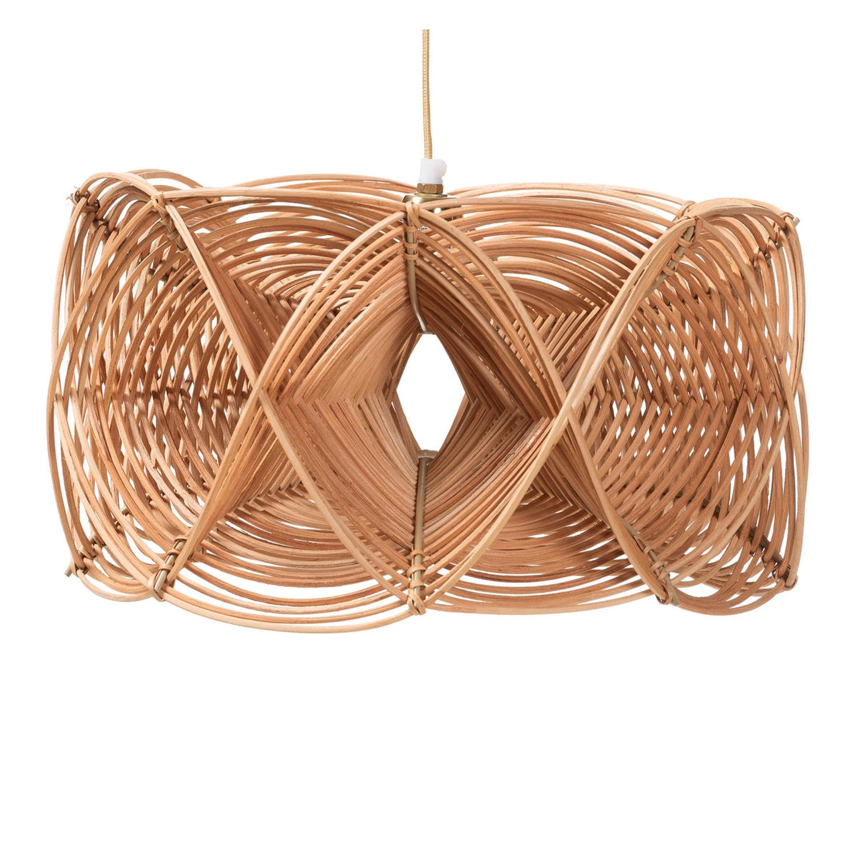   Modern European furniture - Geometrical 3D Rattan Pendant Lamp - www.oroa.com | Oroa.com