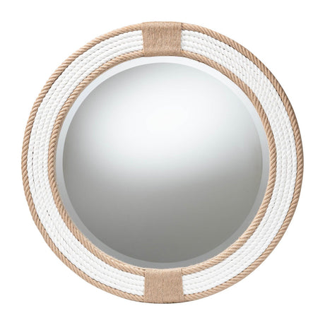   Modern European furniture - Round Woven Jute Mirror - www.oroa.com | Oroa.com