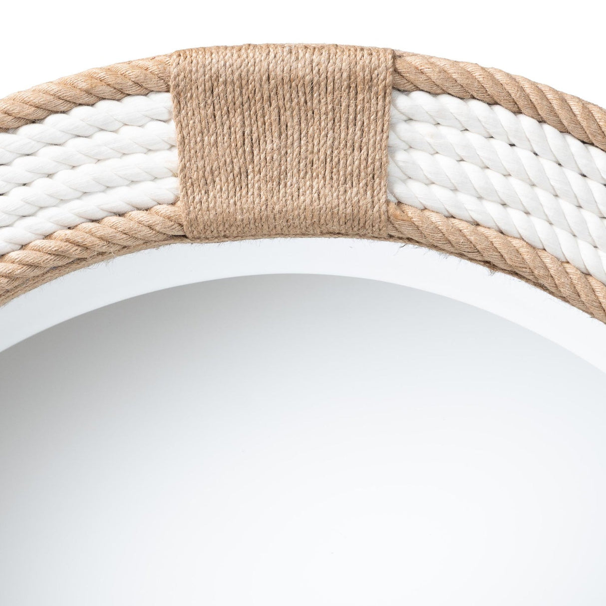   Modern European furniture - Round Woven Jute Mirror - www.oroa.com | Oroa.com