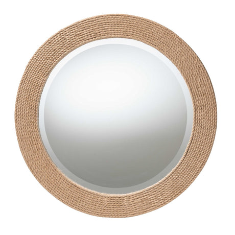   Modern European furniture - Woven Rope Round Mirror - www.oroa.com | Oroa.com