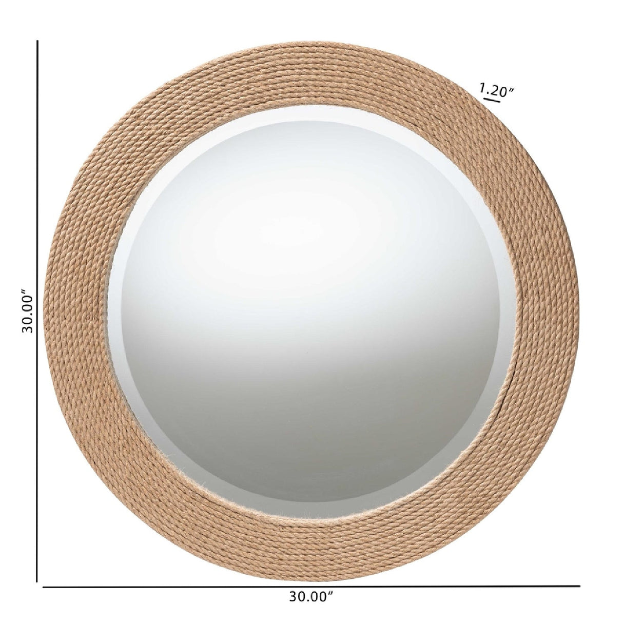   Modern European furniture - Woven Rope Round Mirror - www.oroa.com | Oroa.com