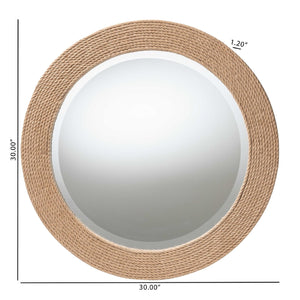   Modern European furniture - Woven Rope Round Mirror - www.oroa.com | Oroa.com
