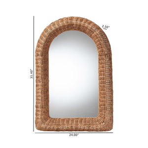   Modern European furniture - Arched Wicker Wall Mirror - www.oroa.com | Oroa.com