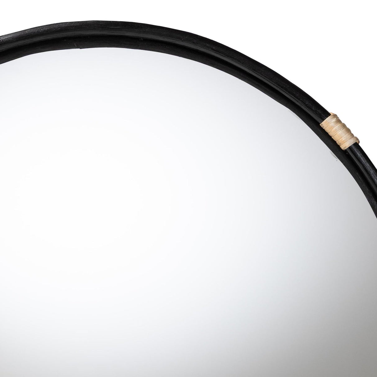   Modern European furniture - Round Black Rattan Wall Mirror - www.oroa.com | Oroa.com