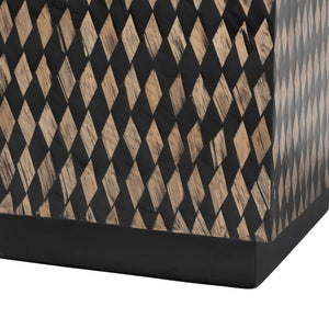   Modern European furniture - Diamond Pattern Bamboo End Table - www.oroa.com | Oroa.com