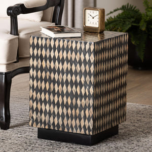   Modern European furniture - Diamond Pattern Bamboo End Table - www.oroa.com | Oroa.com