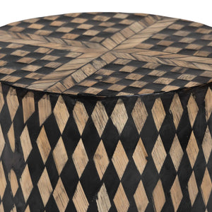   Modern European furniture - Diamond Pattern Bamboo End Table - www.oroa.com | Oroa.com